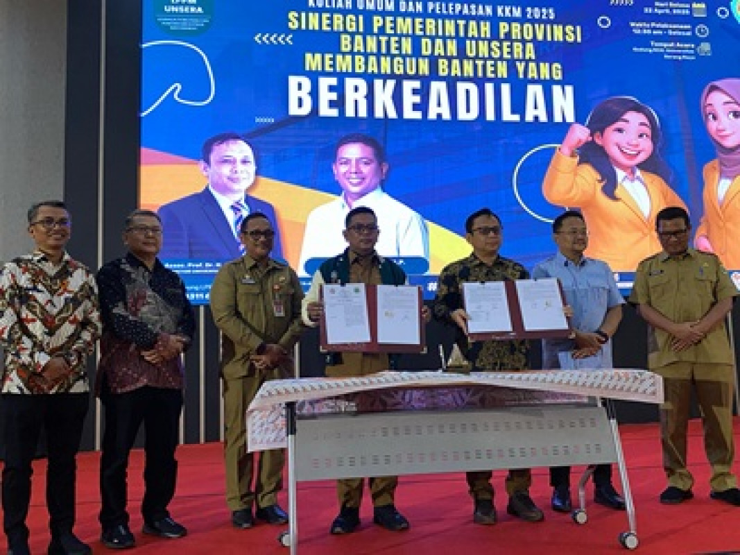 Penandatangan MoU dan Pelepasan KKM Mahasiswa UNSERA`