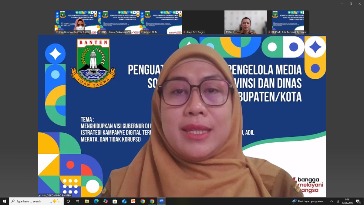 Penguatan Kapasitas Pengelola Media Sosial Bagi Perangkat Daerah dan Dinas Kominfo Pemerintah Kabupaten/Kota