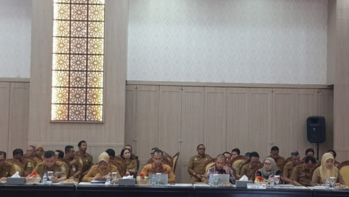 Rapat Koordinasi Koordinasi Evaluasi Antara Pemerintah Provinsi Banten dan KPK