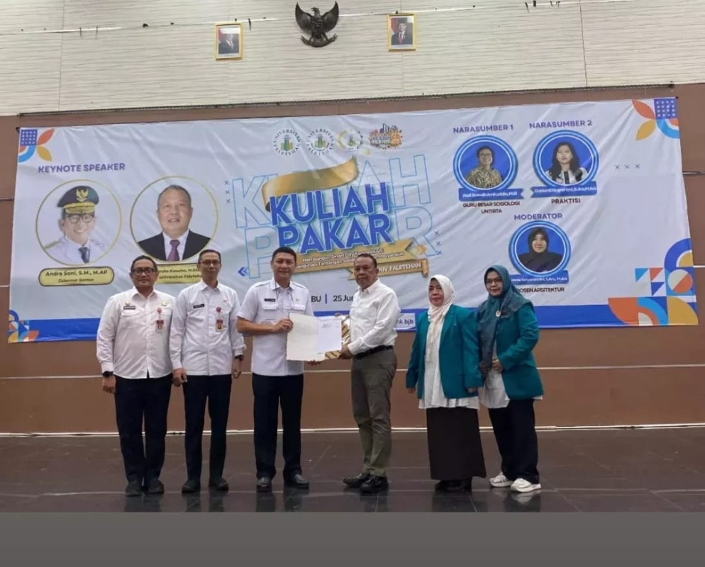 Penandatanganan Perjanjian Kerja Sama Daerah Antara Pemerintah Provinsi Banten dan Universitas Faletehan