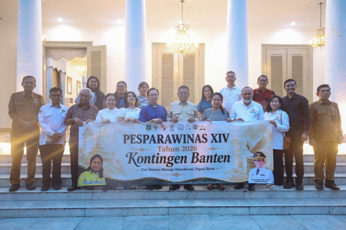 Lepas Kontingen Pesparawinas XIV, Gubernur Andra Soni Harap Banten Raih Hasil Terbaik