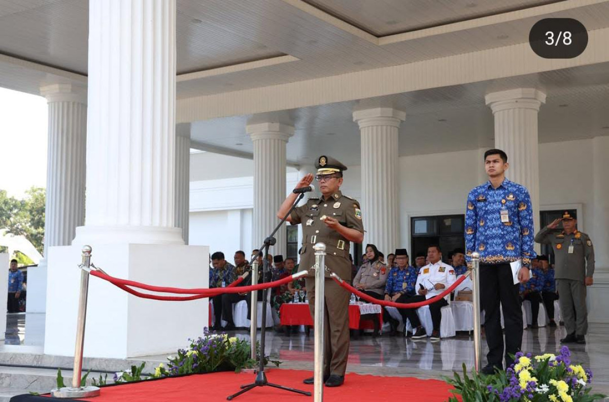 Biro Pemotda Provinsi Banten Hadiri Upacara HUT Damkar ke-106, Satpol PP ke-75, dan Linmas ke-63