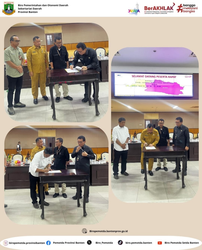 Pembahasan Batas Wilayah Administrasi Provinsi Banten dan Provinsi Jawa Barat